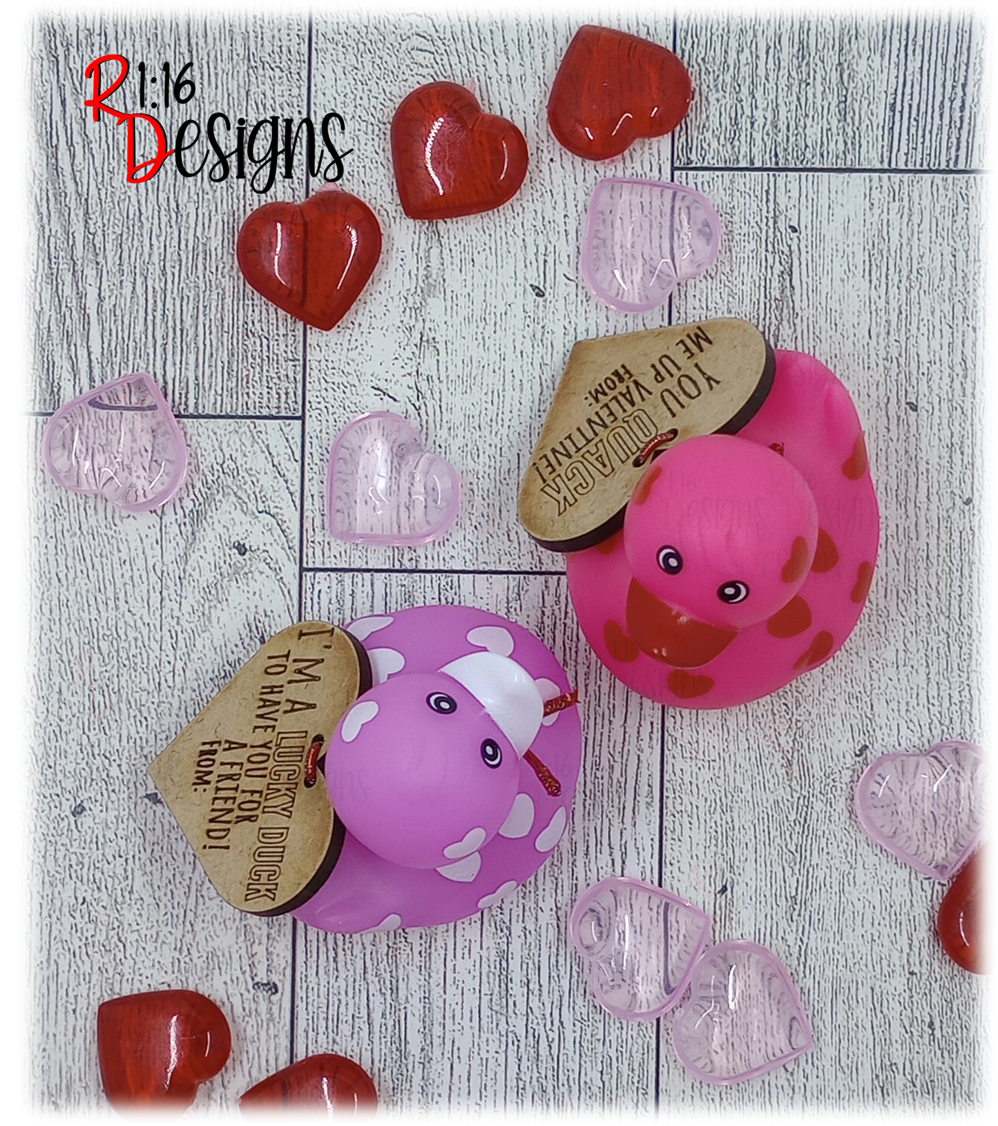 Heart Rubber Ducks