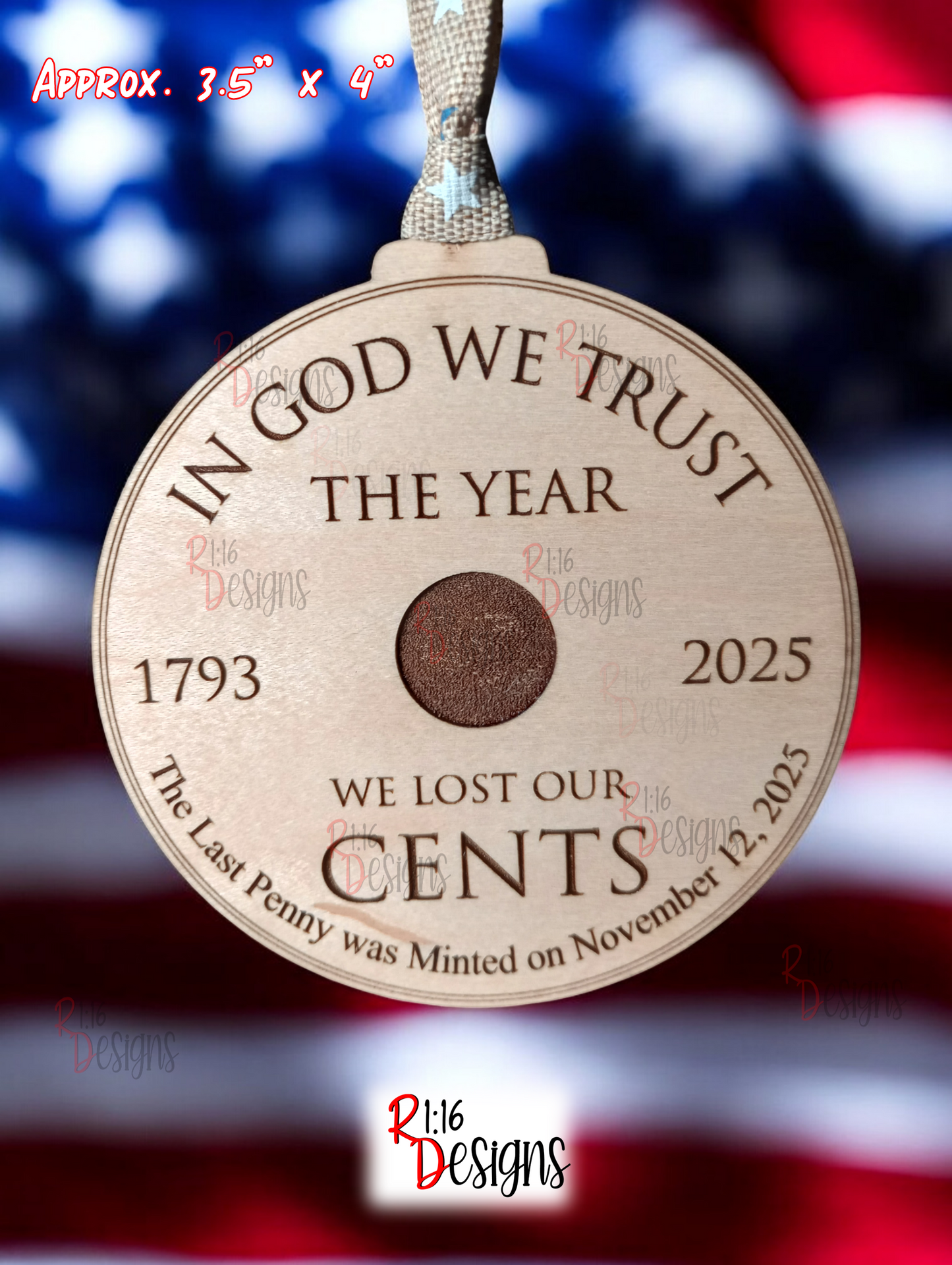 Penny Ornament: The Year We Lost Our Cents