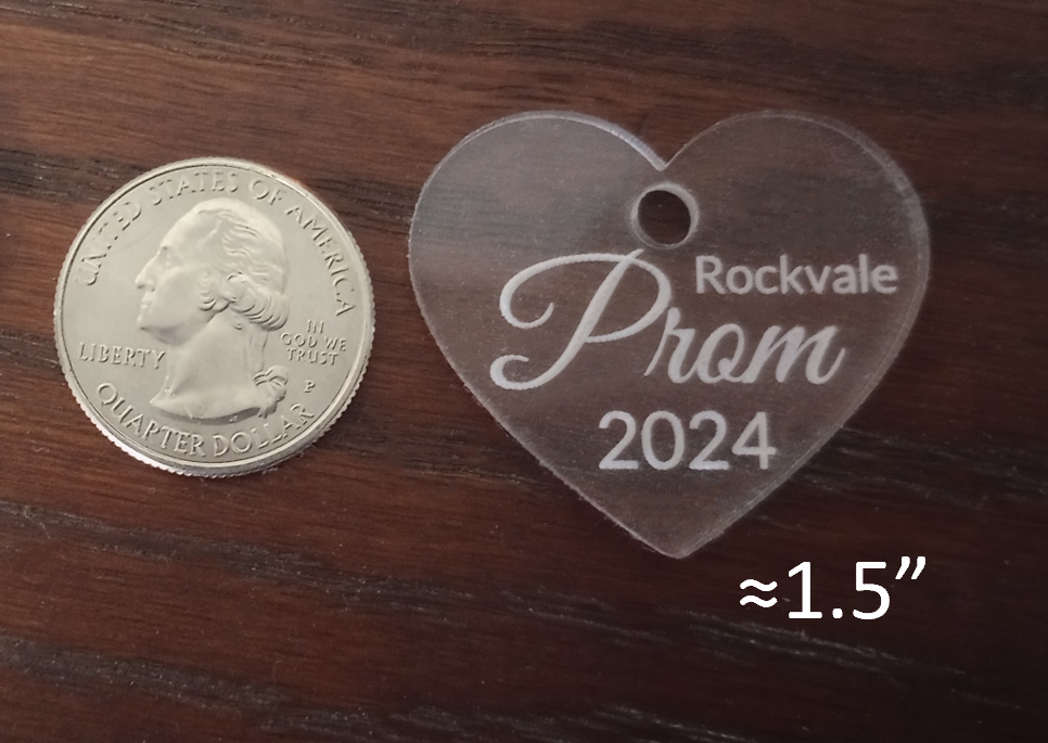 Prom Charms - Frosted Acrylic