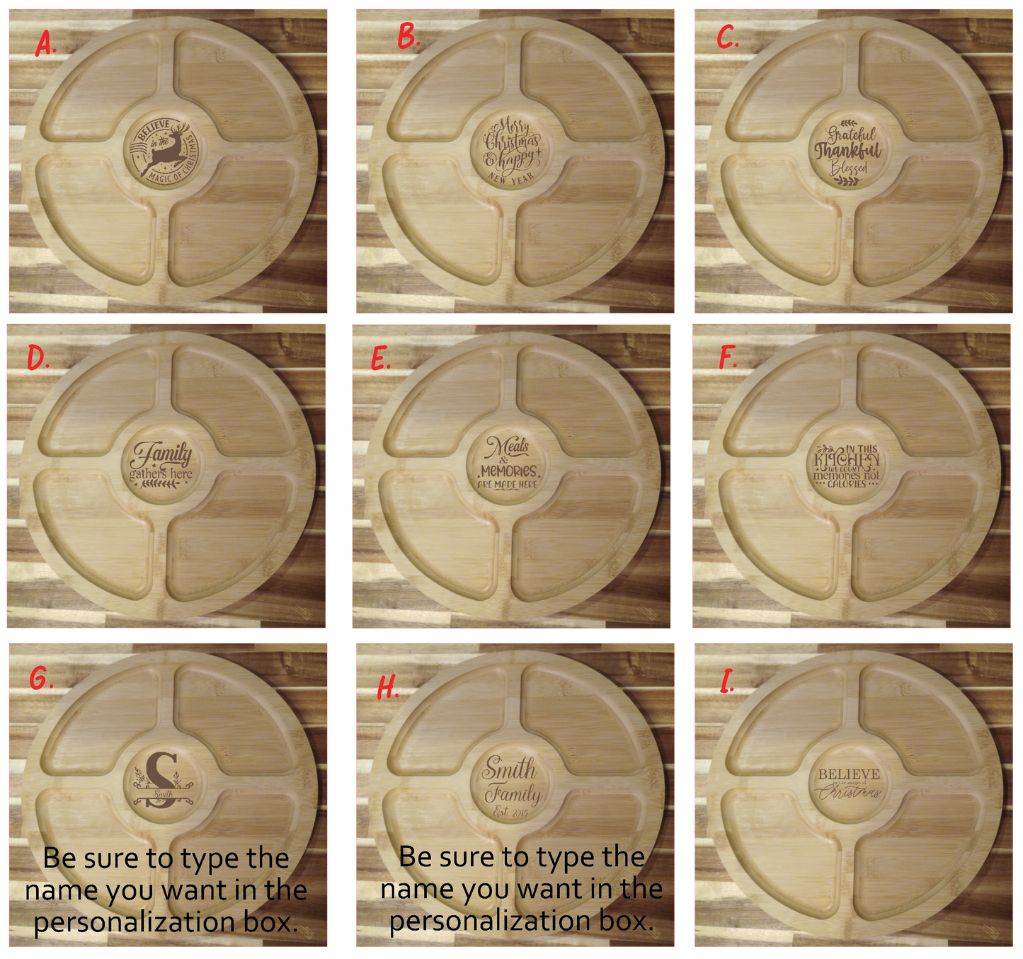 Round Charcuterie Serving Board with Lid
