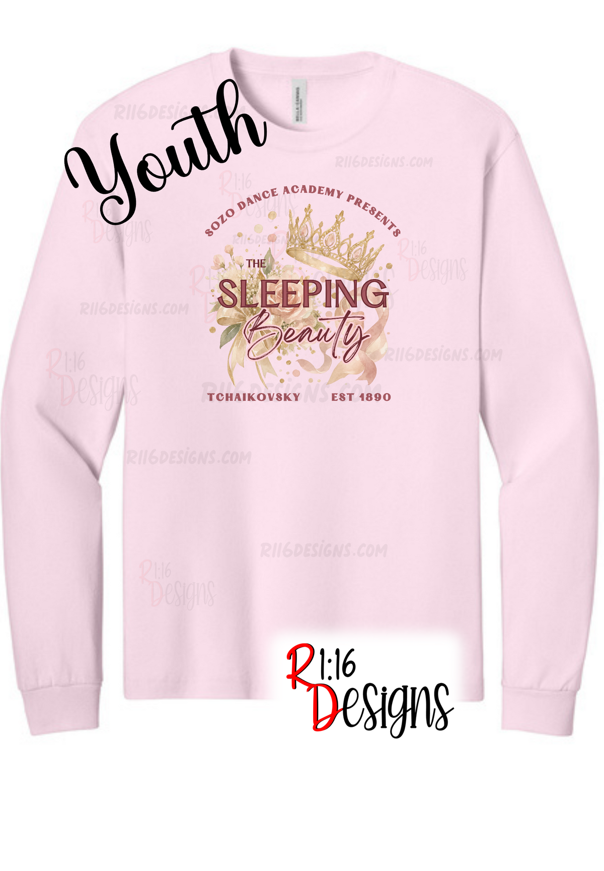 SoZo Sleeping Beauty YOUTH Long Sleeve Shirt
