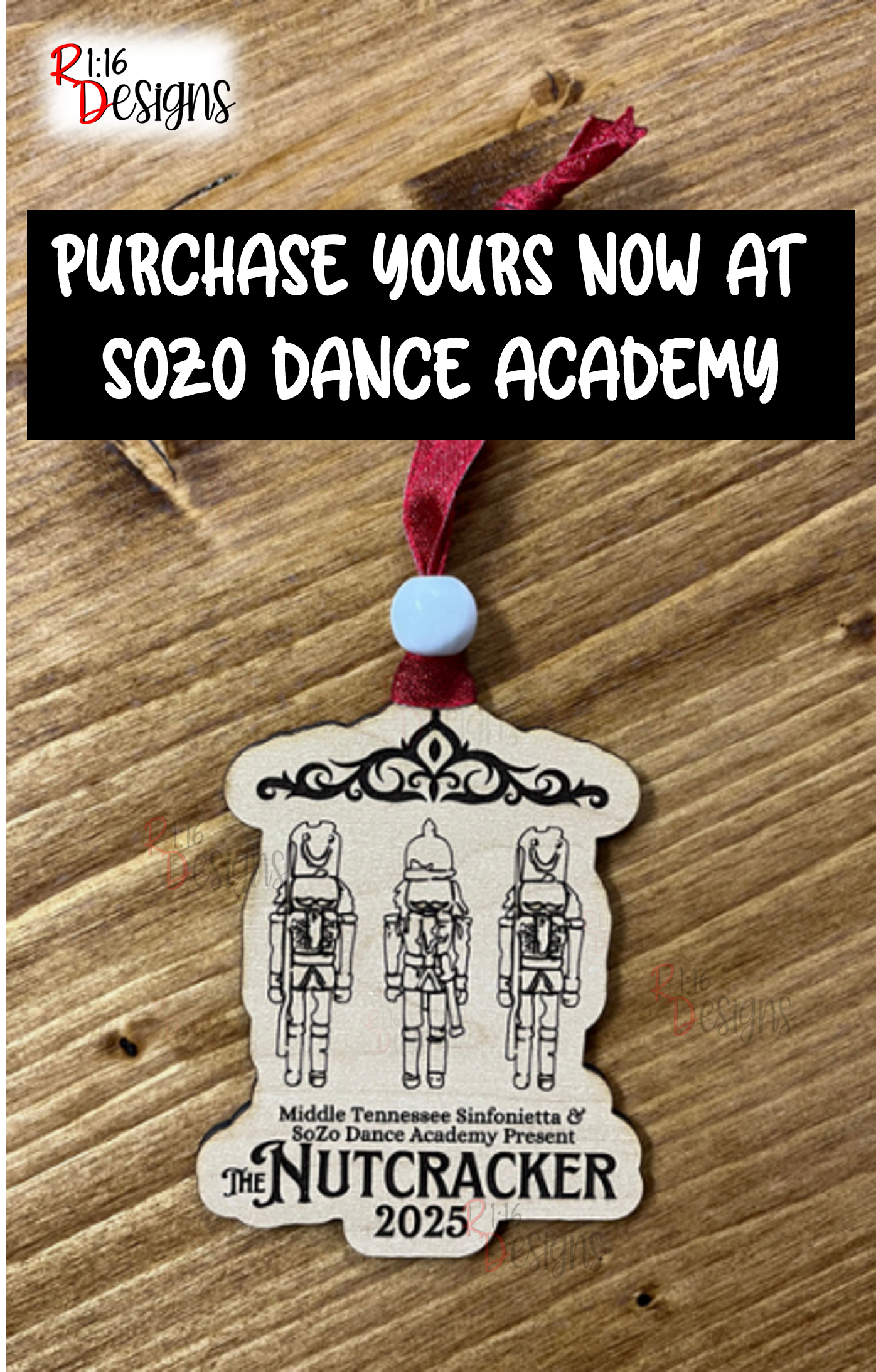 SoZo Dance Academy Nutcracker Ornaments 2025