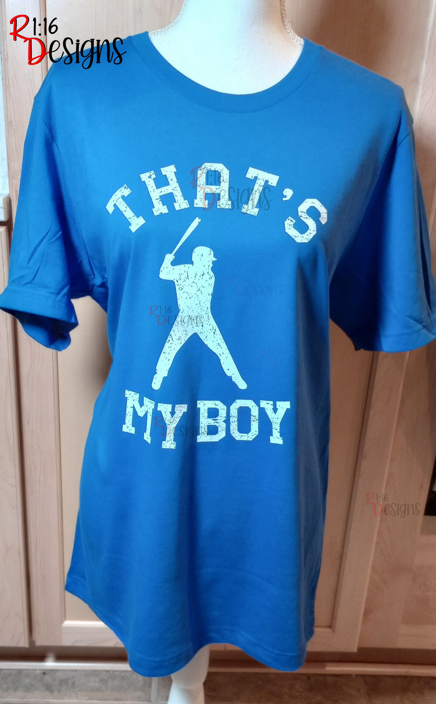 Baseball Shirt- Youth Distressed Jersey Number Double Sided