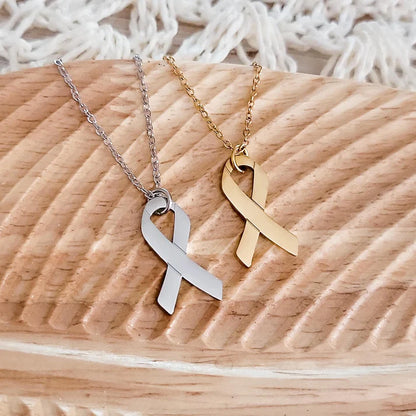 Cancer Awareness Ribbon Necklace