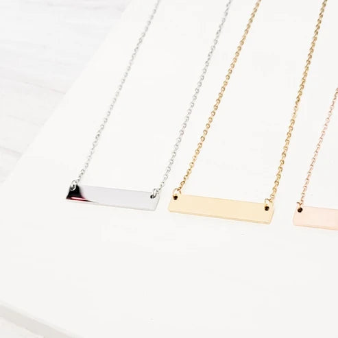 Medium Horizontal Bar Necklace