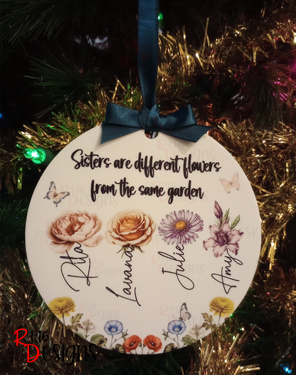 Birth Month Flower Ornament