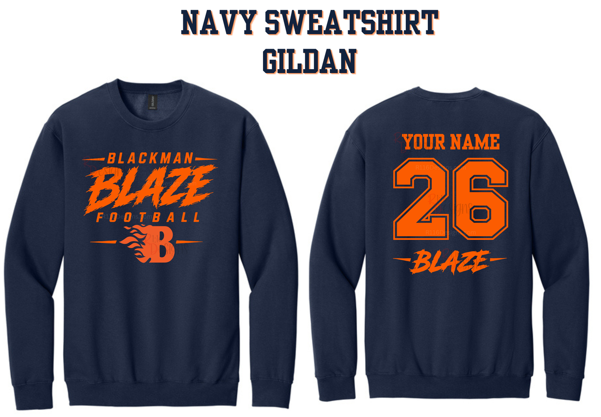 Blackman Blaze Football Sweatshirt