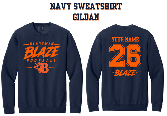 Blackman Blaze Football Sweatshirt