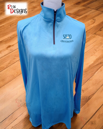 SoZo Nutcracker Youth Quarter Zip Sport Moisture-Wicking Pullover