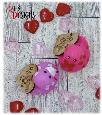 Heart Rubber Ducks