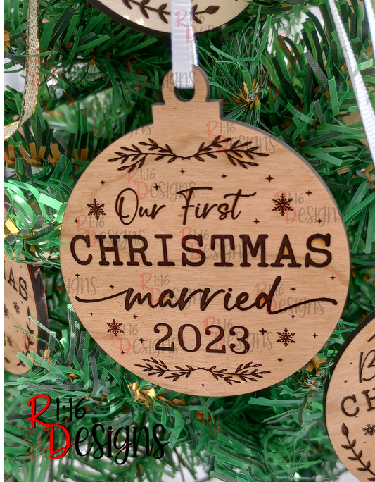 First Christmas Married