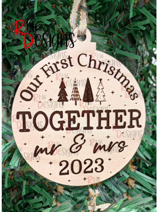 Our First Christmas Together Mr & Mrs