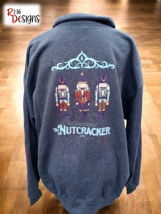 SoZo Nutcracker Adult Quarter Zip Sweatshirt