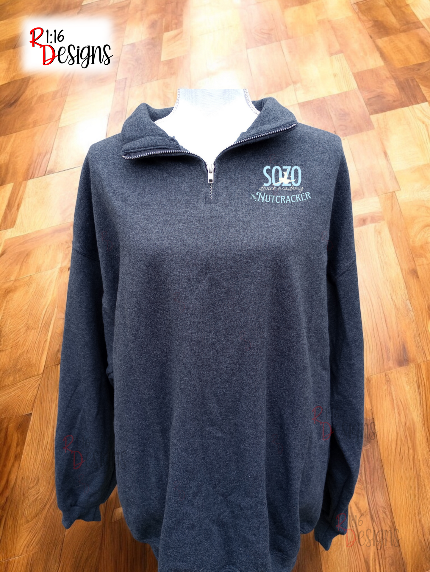 SoZo Nutcracker Adult Quarter Zip Sweatshirt