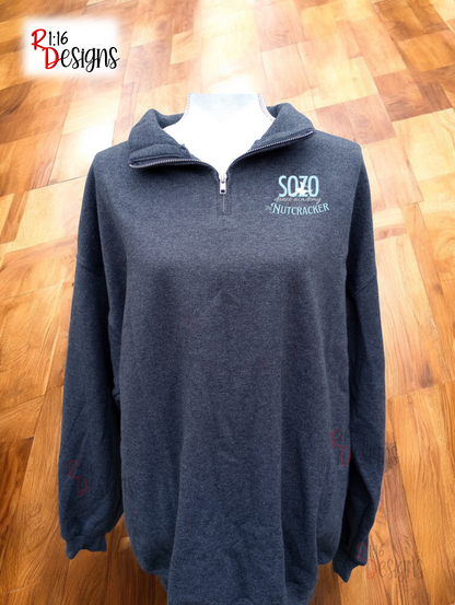 SoZo Nutcracker Adult Quarter Zip Sweatshirt