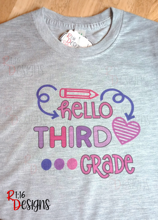 Hello Grade School Shirts