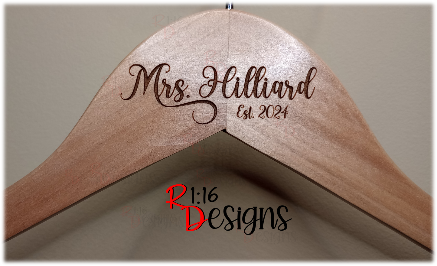 Engraved Wooden Hanger