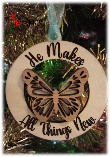 January Ornament of the Month - Butterfly
