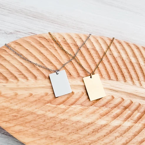 Rectangular Pendant Necklace