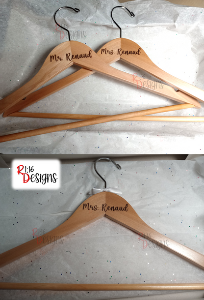 Engraved Wooden Hanger