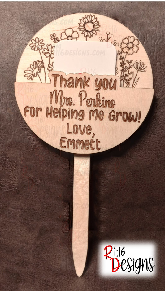 Gift Card Holder Plant Stakes