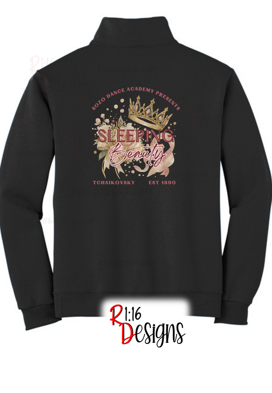 SoZo Sleeping Beauty YOUTH Quarter Zip Sweatshirt