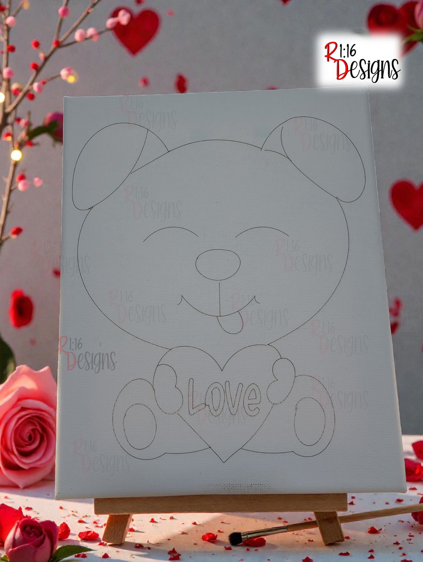 Valentine's Paint Your Own Canvas Kits