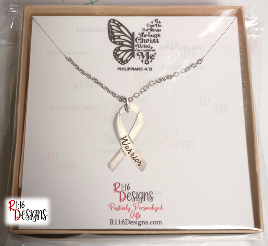 Cancer Awareness Ribbon Necklace