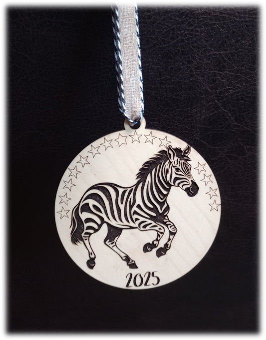 Zebra 2025 Ornament