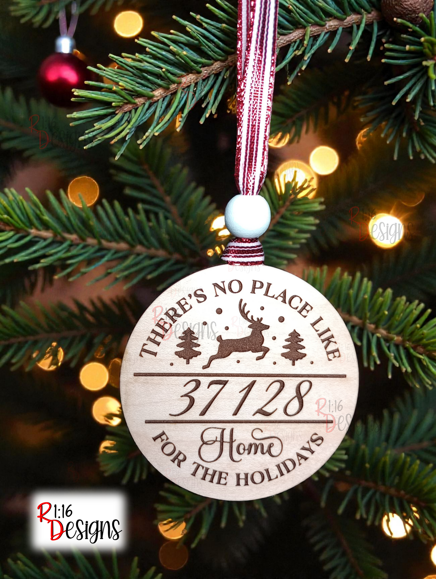 Zip Code No Place Like Home Ornament
