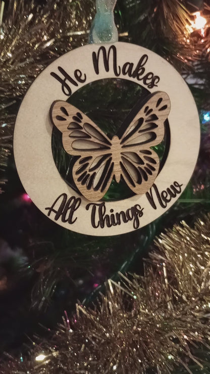 January Ornament of the Month - Butterfly